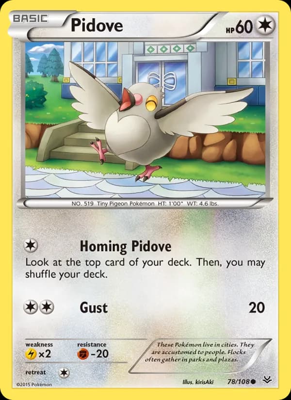 Pidove card in English