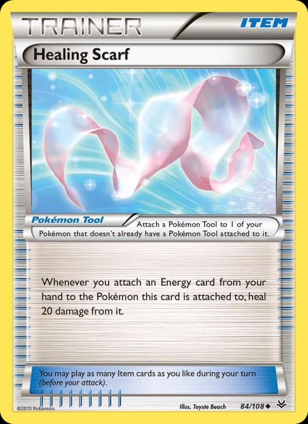 Healing Scarf card in English