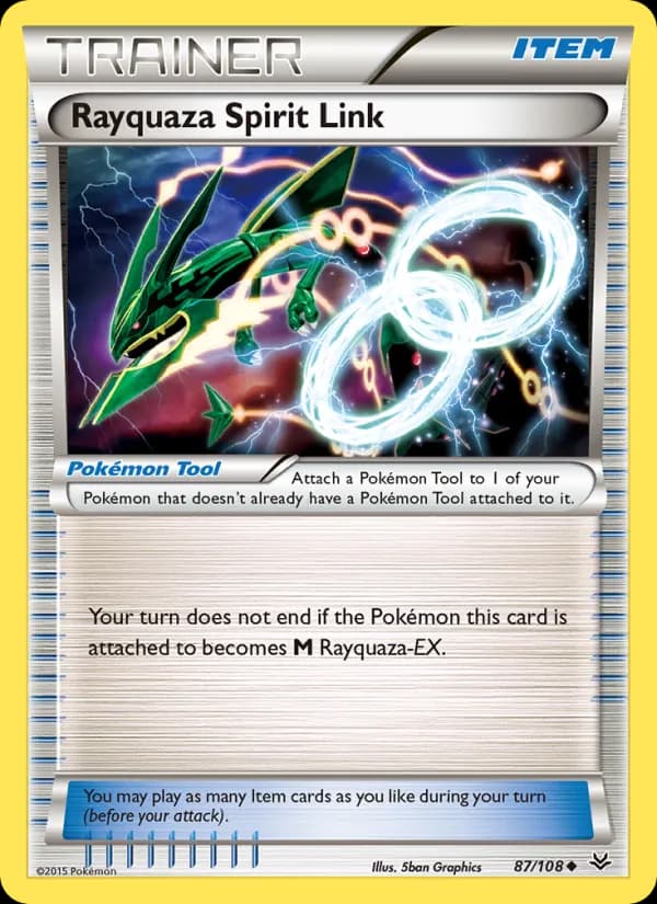 Rayquaza Spirit Link card in English