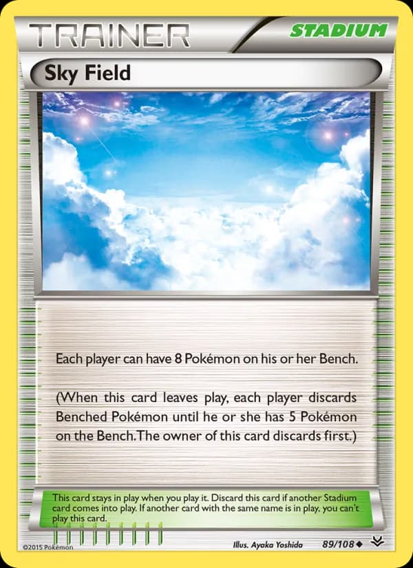 Sky Field card in English