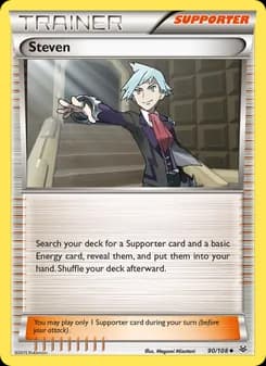 Steven card in English