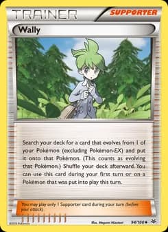 Wally card in English