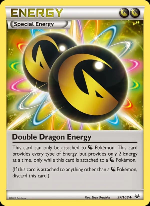 Double Dragon Energy card in English