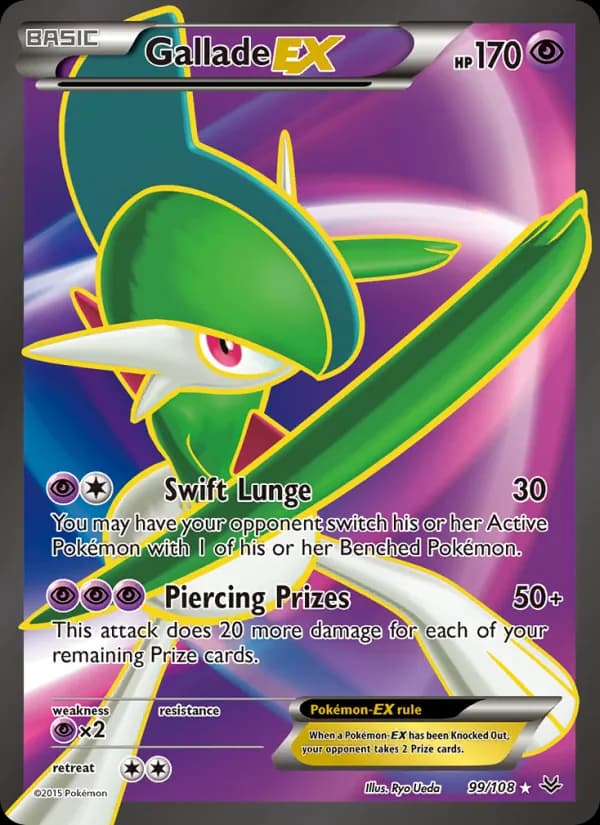 Gallade EX card in English