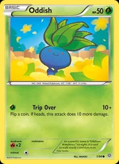 Oddish card in English