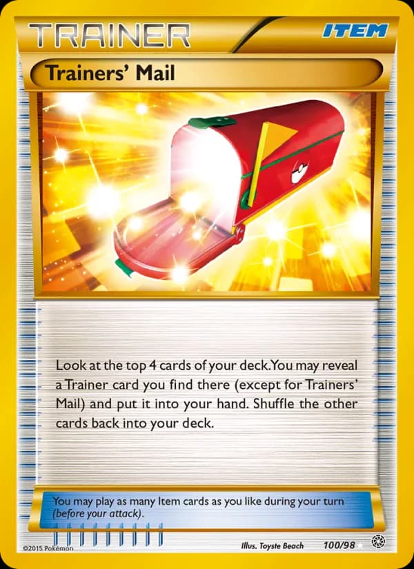 Trainers' Mail card in English