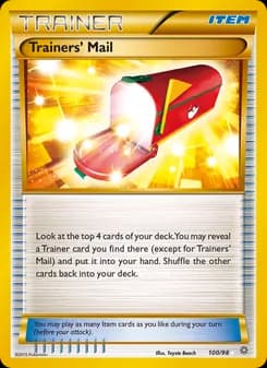 Trainers' Mail card in English