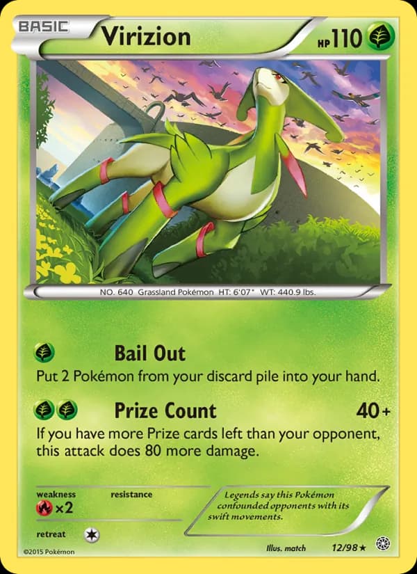 Virizion card in English