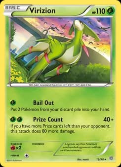 Virizion card in English