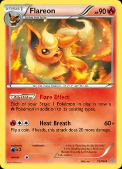 Flareon card in English