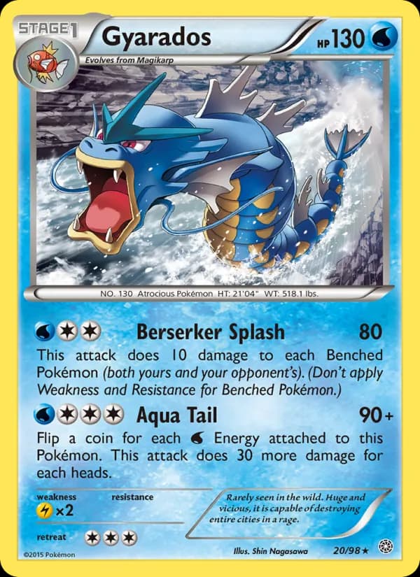 Gyarados card in English