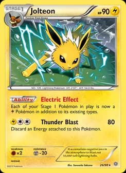 Jolteon card in English