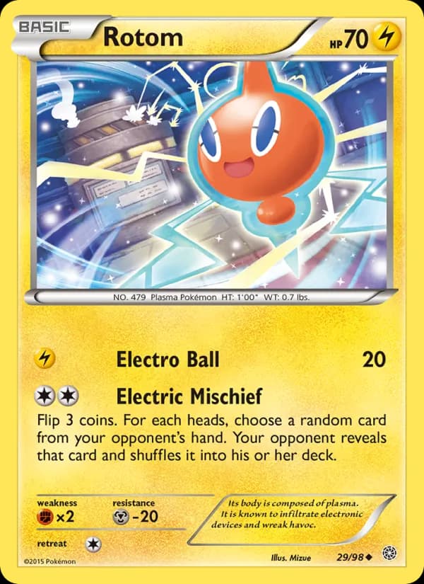 Rotom card in English