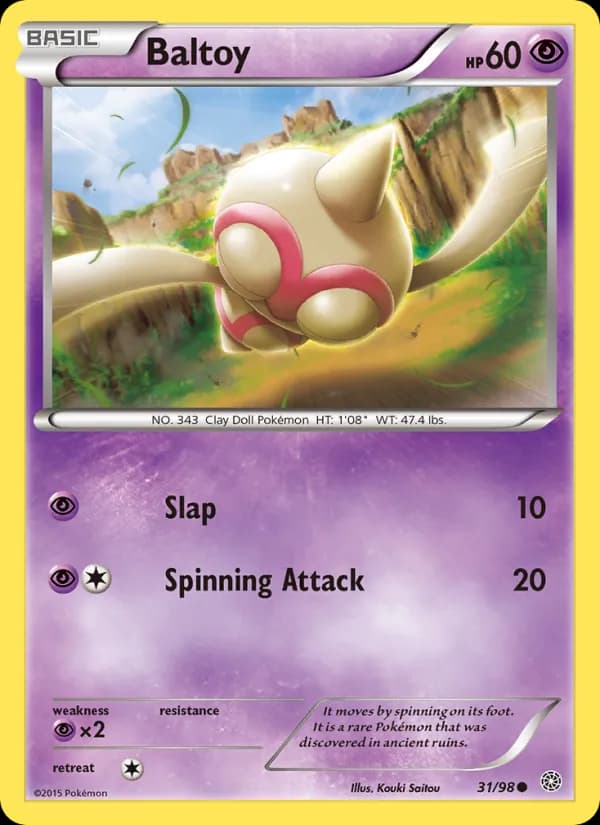 Baltoy card in English