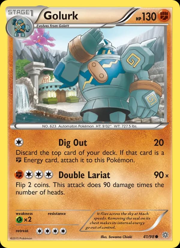 Golurk card in English