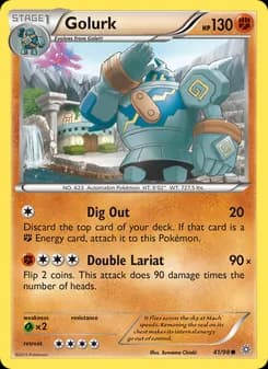 Golurk card in English