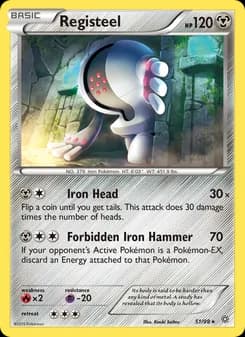 Registeel card in English