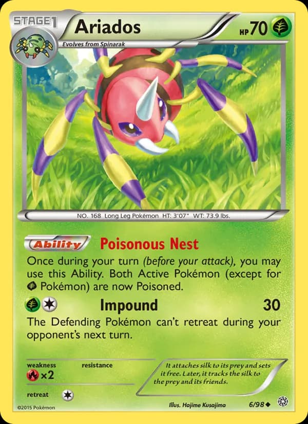 Ariados card in English