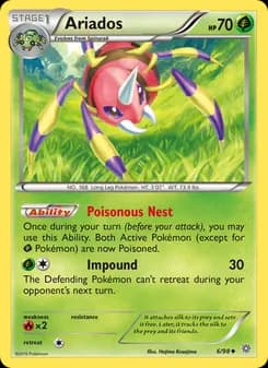 Ariados card in English