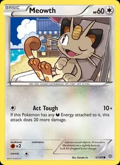 Meowth card in English