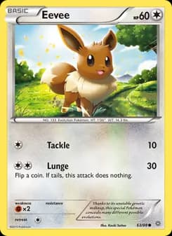 Eevee card in English