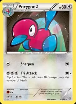 Porygon2 card in English