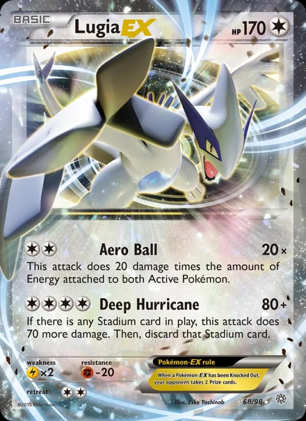 Lugia EX card in English