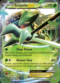 Sceptile EX card in English