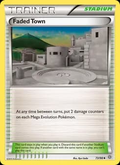 Faded Town card in English