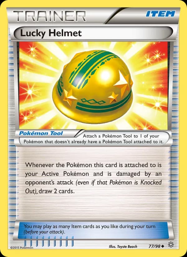 Lucky Helmet card in English