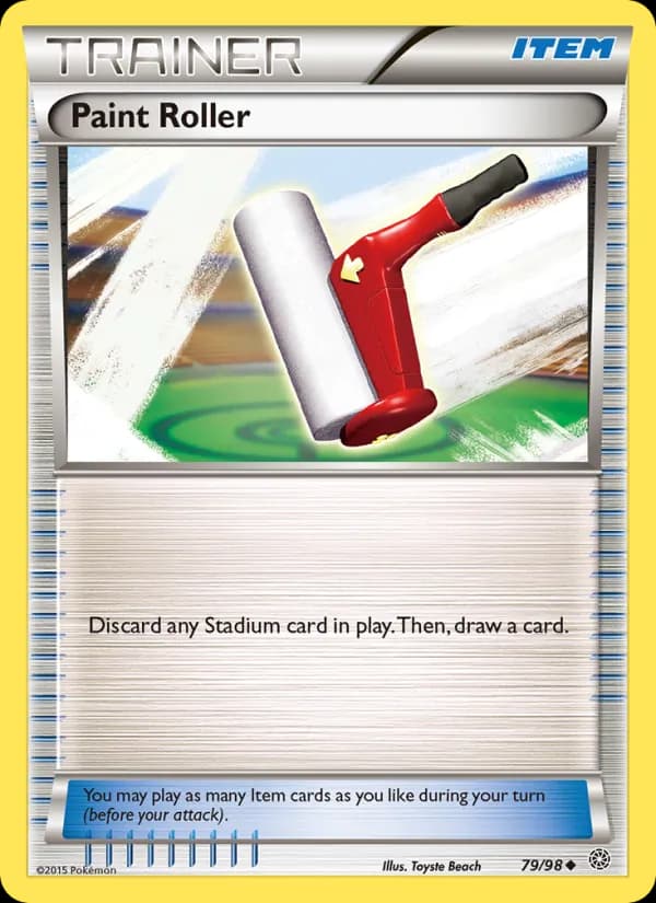 Paint Roller card in English