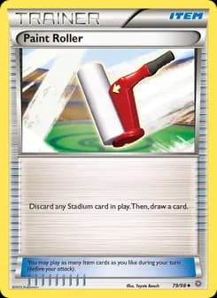 Paint Roller card in English