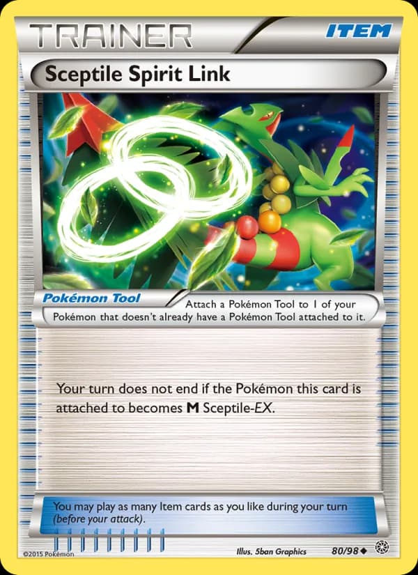 Sceptile Spirit Link card in English