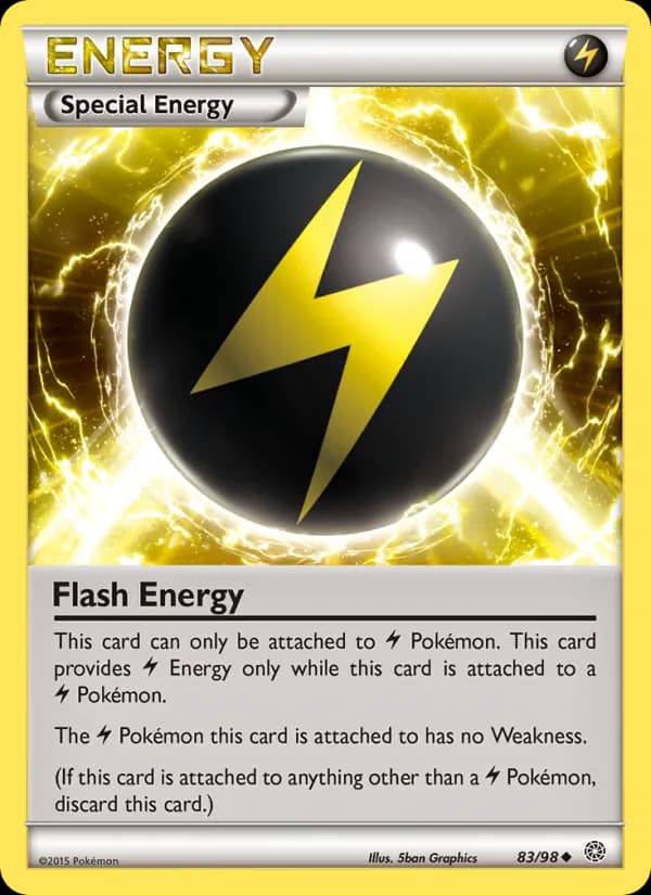 Flash Energy card in English