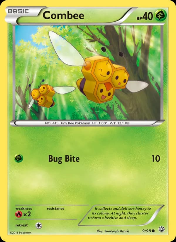 Combee card in English