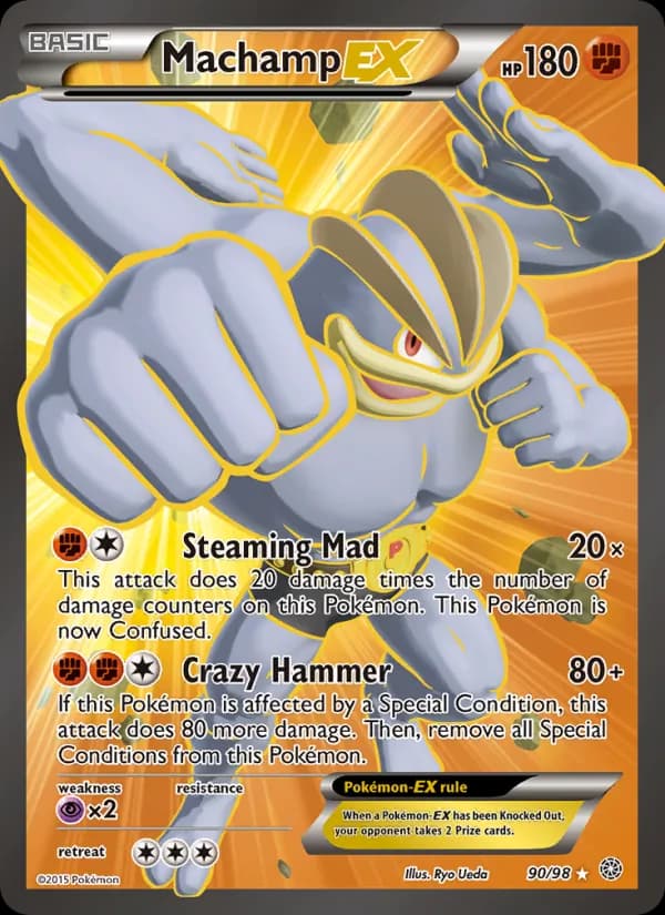 Machamp EX card in English