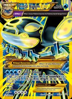 Primal Kyogre EX card in English