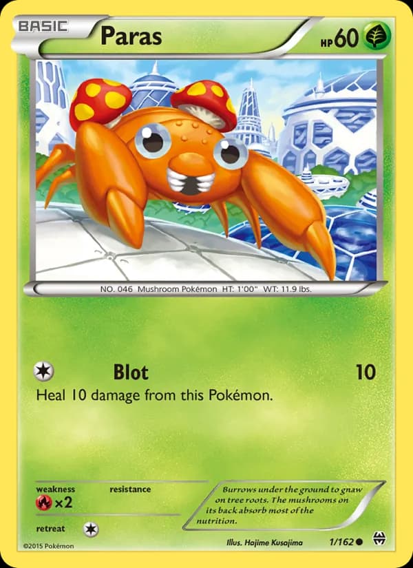 Paras card in English