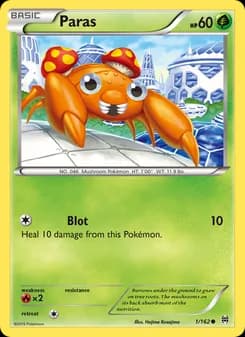 Paras card in English
