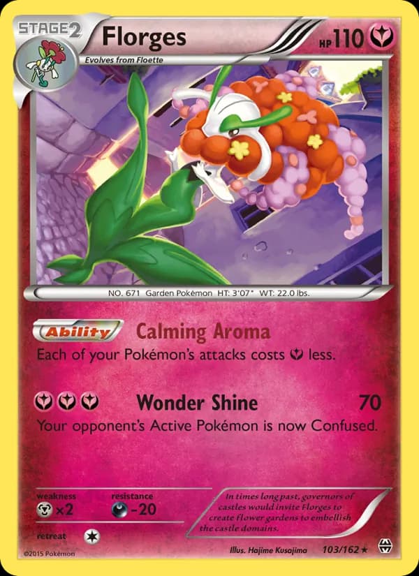 Florges card in English