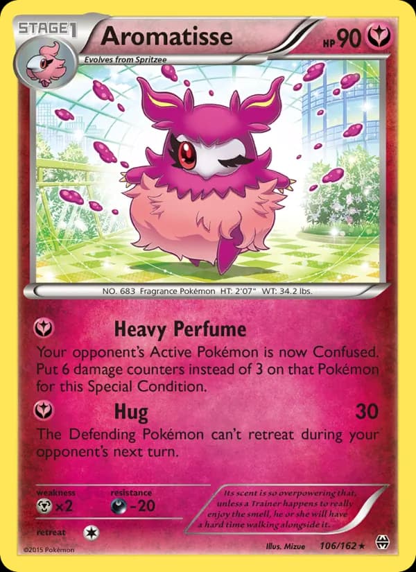 Aromatisse card in English