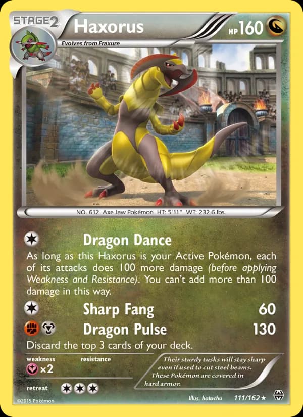 Haxorus card in English