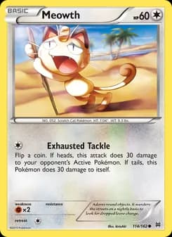 Meowth card in English