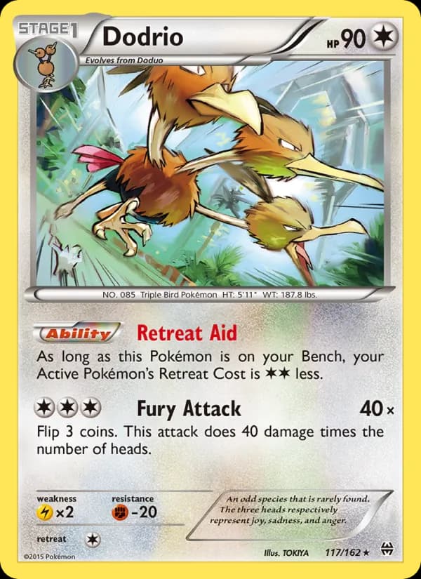 Dodrio card in English