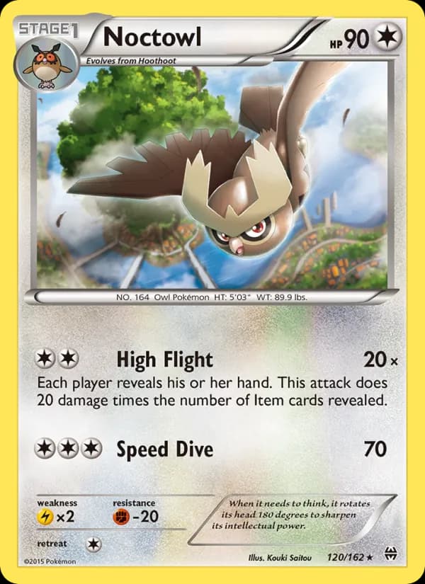Noctowl card in English