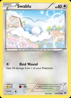 Swablu card in English