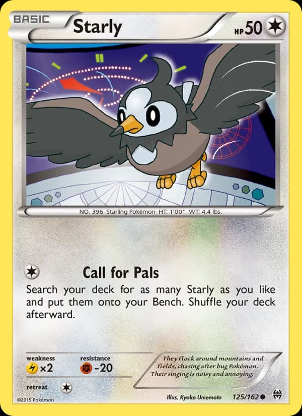 Starly card in English