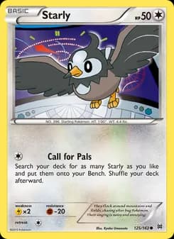Starly card in English