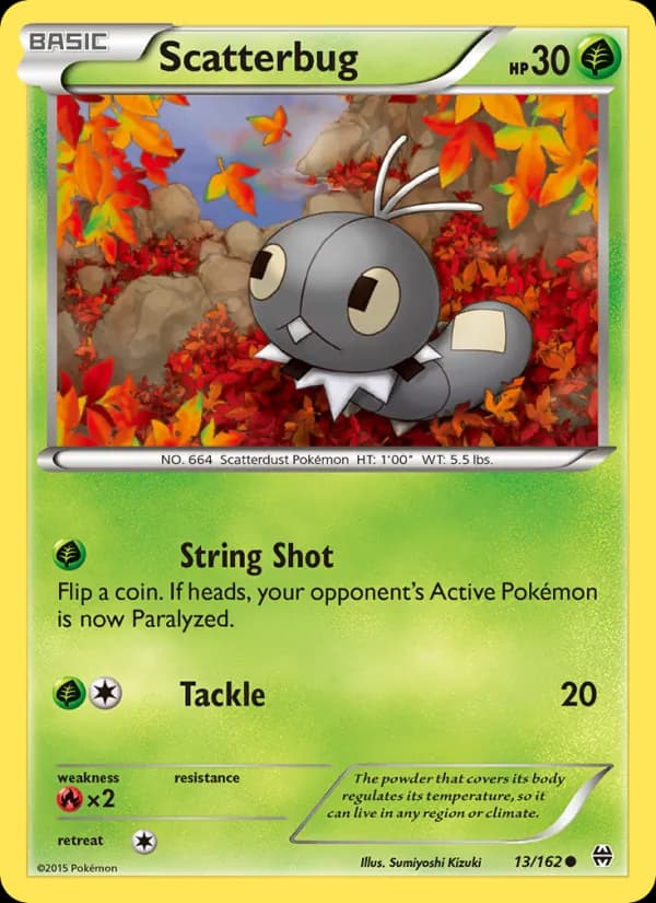 Scatterbug card in English
