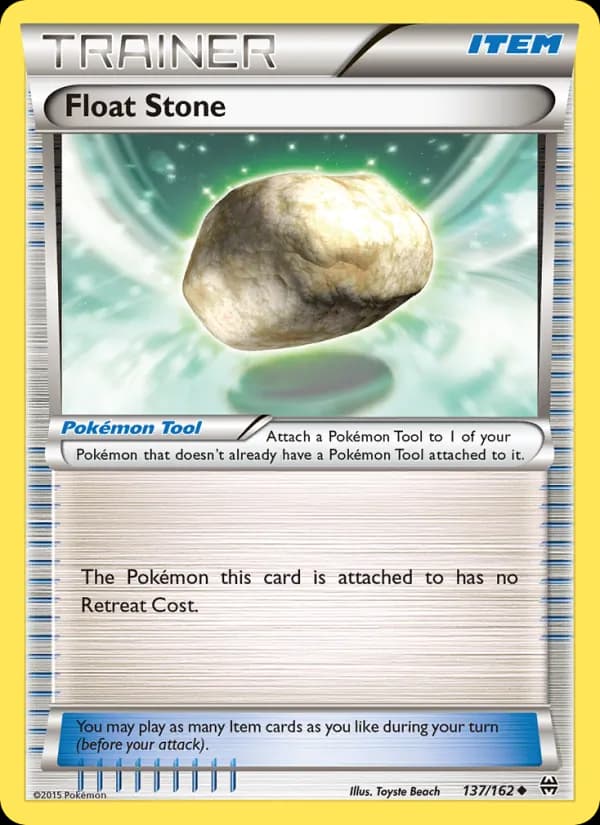 Float Stone card in English